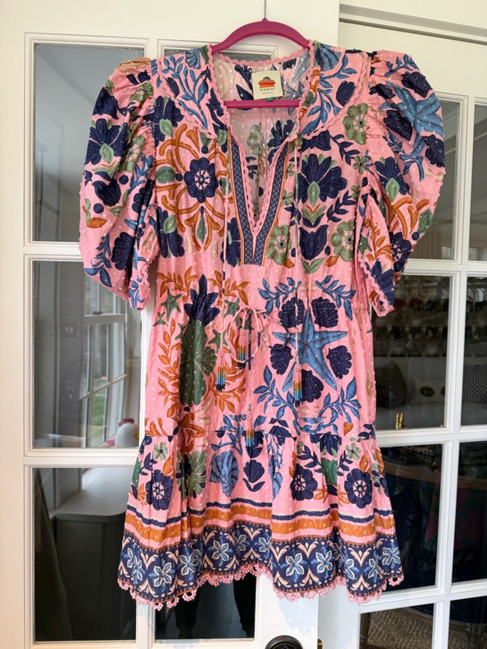 FARM Rio Seashell Tapestry Mini Dress - Picture 2 of 3